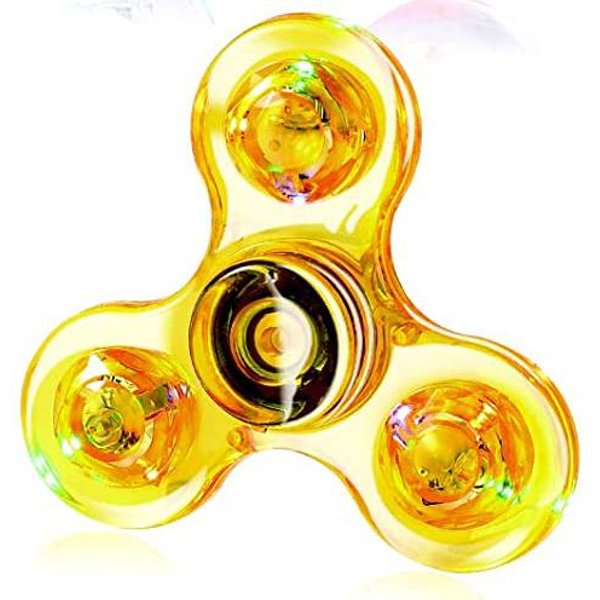 Spinner Fidget Iluminado Con LED Juguete Luminoso Para Dedos Spinner De Mano ReduccióN Del EstréS Y Alivio De La Ansiedad Recuerdos De Fiesta Para NiñOs Adultos-image