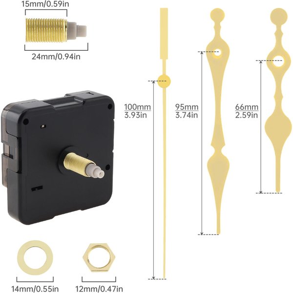 Mechanizm Zegara śCiennego Cichy Kwarcowy Ruch Maszyna śCienna WskazóWki Cichy Ruch Sekundowy Ze WskaźNikiem CzęśCi Do Samodzielnej Naprawy Model 10-image