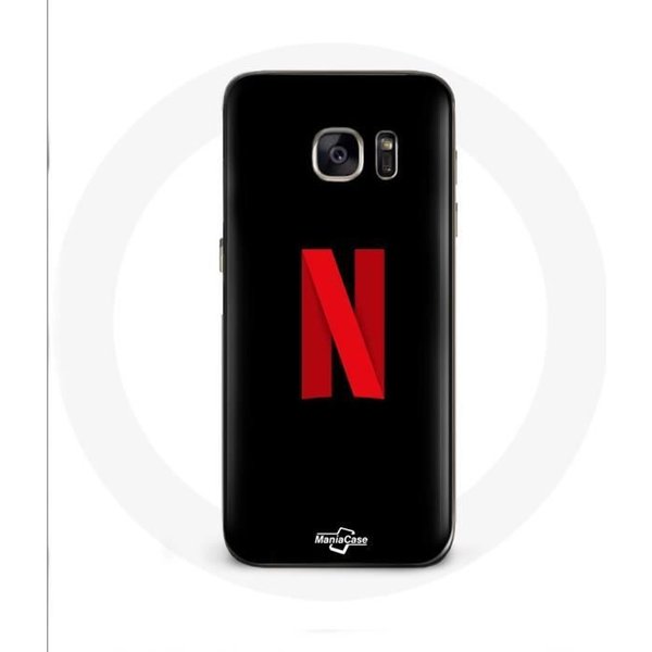 Funda - Maniacase - Samsung Galaxy S7 Edge - Logo Netflix - Flexible - ProteccióN Negro-image