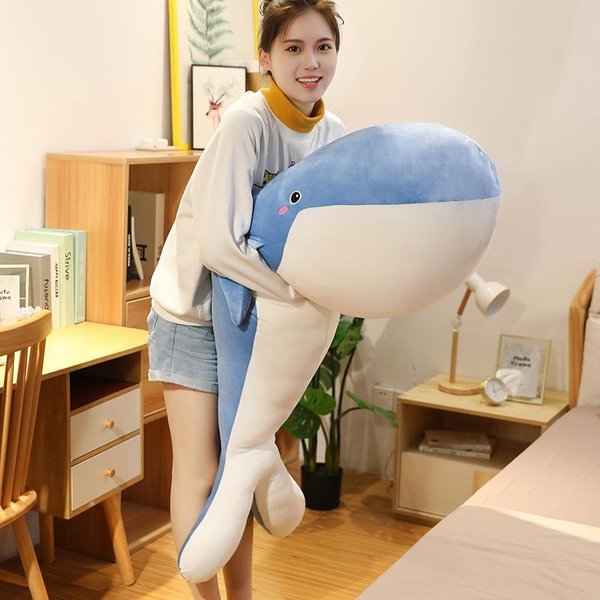 Juguete De Peluche Gigante De 120 Cm, Nuevo TamañO, Animal Marino, Ballena Azul, Juguete Suave, Animal De Peluche, Regalo De CumpleañOs 120Cm-image