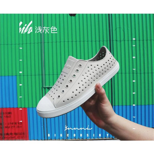 Verano Familia Zapatos De Hombre Mujer Huecos Transpirables Zapatos Con Agujeros Baotou Zapatos Para Vadear Playa Unisex Zapatos Casuales Ligeros 36 45 44-image