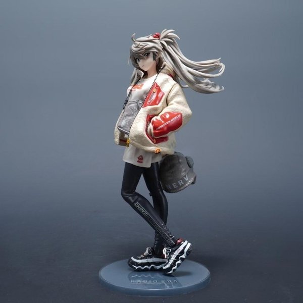 25Cm/9.84In Anime Neon Genesis Evangelion Figurka Asuka Langley Soryu Figurki Akcji PVC Statua Kolekcja Model Zestawy Zabawek Prezenty-image