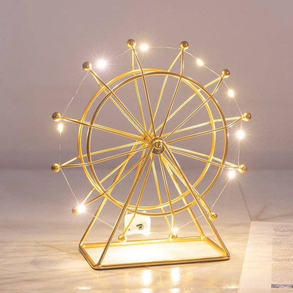 Adornos NóRdicos De Hierro Para Noria, Creativos Para Sala De Estar, Oficina, Escritorio, Interior, Mueble De Tv, Vinoteca Negro-image