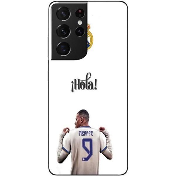 Funda Maniacase Para Samsung Galaxy S21 Ultra 5G Kylian Mbappe Real Madrid 9 Hola Negro-image