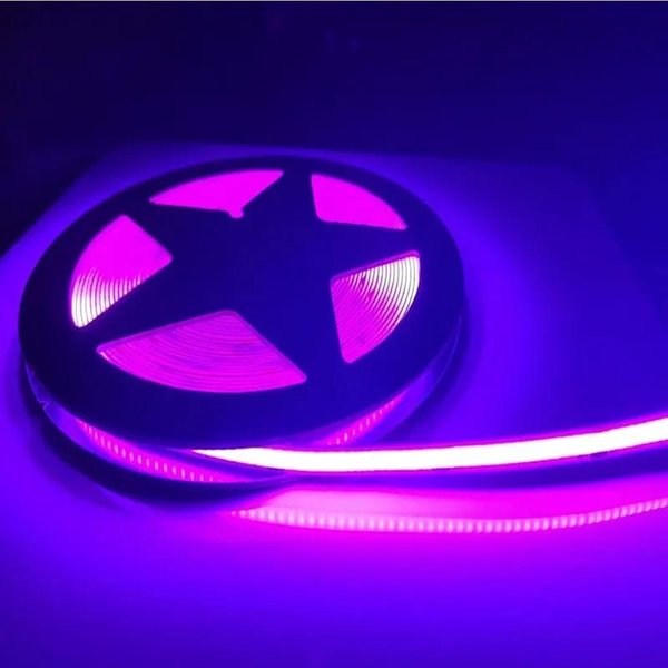 TaśMa LED COB 12V 24V OśWietlenie Liniowe O DużEj GęStośCi 320/480 Diod Led/M Elastyczna TaśMa OśWietleniowa LED FOB COB RA90 CiepłA Natura Zimna Biel DC12V 480Leds 2M-image