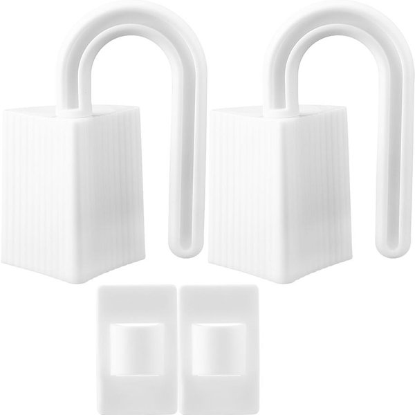Protector De Dedos Manos Bebé NiñO Bisagra Puerta PláStico Protector Pellizco Tope Seguridad Giratorio-image
