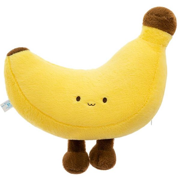 23~70Cm Piernas Peluche De PláTano Juguete De Peluche MuñEca De Fruta Amarilla Rellena Cara Sonriente Peluche Humanoide Accesorio Regalo De CumpleañOs 28Cm-image