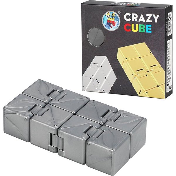 Kostka NieskońCzonośCi Sensoryczna Zabawka Fidget, Gra Fidgeting Dla Dzieci I DorosłYch, Fajny Mini Zabawka Do Redukcji Stresu I LęKu Oraz Zabijania Czasu Srebro-image