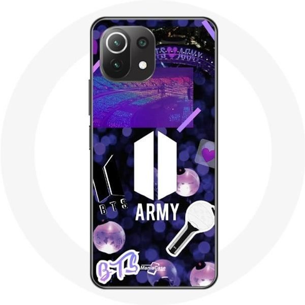 Funda Para Xiaomi Mi 11 Lite Bangtan Sonyeondan BTS Logo Army Bomb Lightstick-image