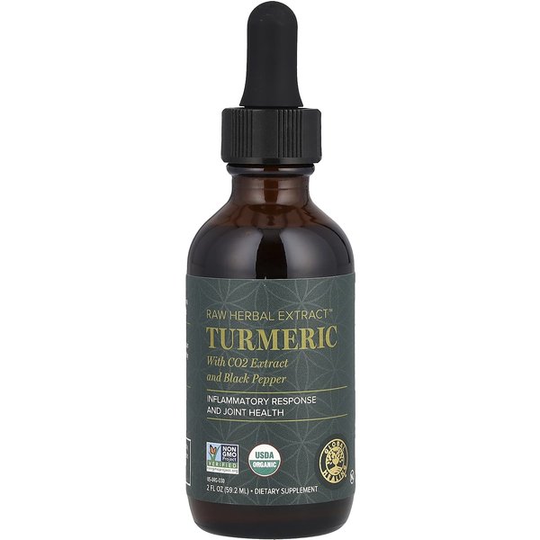 Global Healing, Surowy Ekstrakt ZiołOwy, Kurkuma, 2 Fl Oz (59,2 Ml)-image