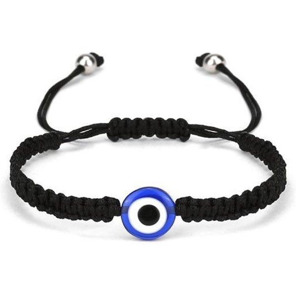 Lucky Eye Niebieski Evil Eye Charms Bransoletka Czerwony Sznurek Nić Lina Para Bransoletka PrzyjaźNi Kobiety MężCzyźNi Handmade ŻYczenie BiżUteria Prezent-image