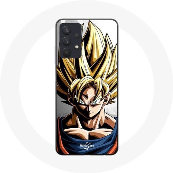 Coque Maniacase Pour Samsung Galaxy A32 4G Goku Dragon Ball Z Super Ultra Instinct Negro-image