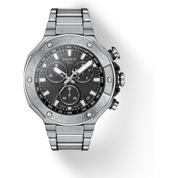 Reloj De Moda Para Hombre Tissot De Acero Inoxidable Con Esfera Negra T141.417.11.051.01-image