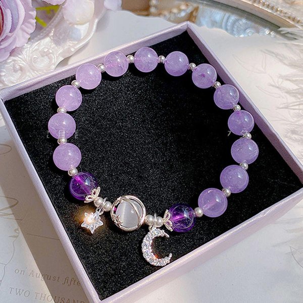 Pulsera Ojo De Gato Mariposa Para Mujer, DiseñO Nicho Imitando Azul Mar, Gris Tesoro, Pulsera De Cristal Luz De Luna, Regalo Para Novia Gray-image