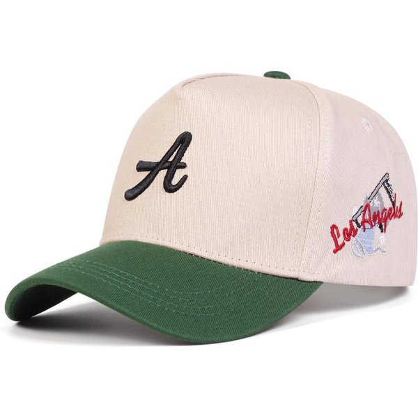Unisex Osobiste Haftowane Czapki Baseballowe Z Literą Wiosna I Jesień Outdoor Regulowane Codzienne Czapki Czapka PrzeciwsłOneczna White-image
