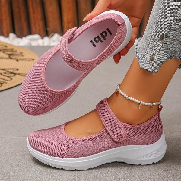 Zapatos Mary Jane CóModos De Suela Suave Para Mujer Caminatas Y Deportivas Transpirables Casuales 39 Color Rosa-image