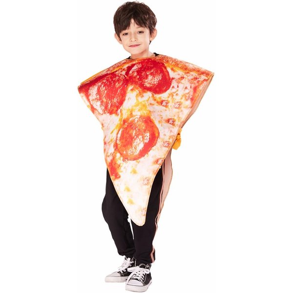 Zabawny Kostium Pizzy Dla DorosłYch Halloween Jedzenie Cosplay Rodzinne Stroje Grupowe Karnawał Wielkanoc Purim Przebranie One Size-image