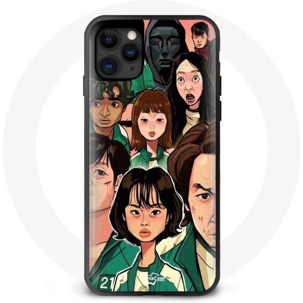 Funda - Maniacase - Iphone 12 Pro - Negro - Juego Del Calamar - Flexible Negro-image