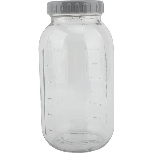 2 Szt. SłOik Do Fermentacji 2L Szklany SłOik Fermentacyjny Z Rurką Fermentacyjną Do OgóRkóW Kiszonych, Kiszonej Kapusty, Kimchi-image