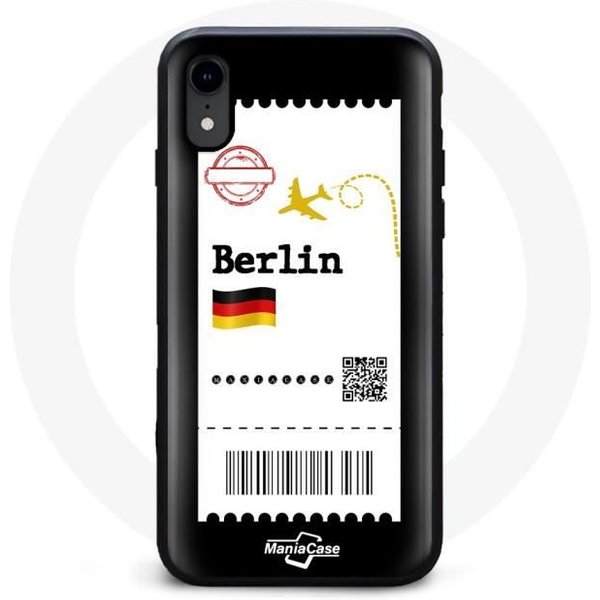 Funda - Maniacase - Iphone XR - Billete De AvióN - Negro - Flexible-image