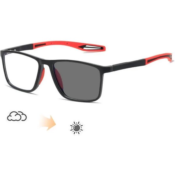 Okulary Fotochromowe Z Filtrem Przeciw Niebieskiemu śWiatłU, Ultralekkie, KróTkowzroczne, MęSkie, Biznesowe, Okulary Do Uprawiania SportóW Na śWieżYm Powietrzu, ZmieniająCe Kolor -3.5-image