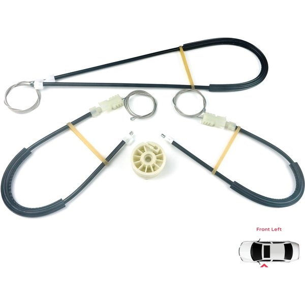 BWR676 Kit De ReparacióN De Elevalunas EléCtrico Delantero Izquierdo Para Renault Megane MK2 EM0/1 2002-2009 CC Cabriolet Convertible 8201010930-image