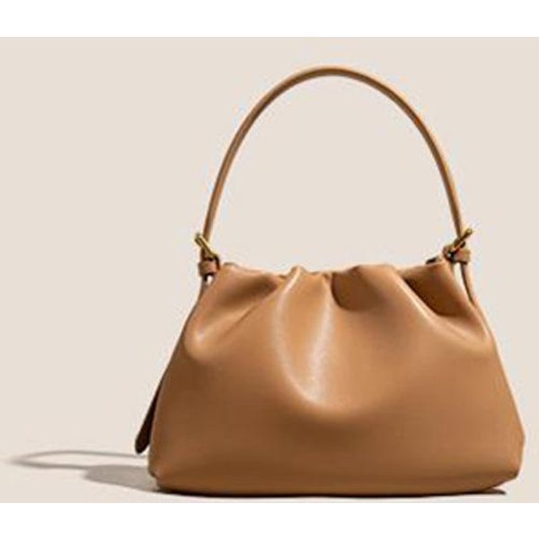 Un Bolso De Hombro ÚNico, De Moda Y VersáTil, De Gama Alta Y De Nicho Para Mujer, Un Bolso Cruzado Informal De Piel De Vaca Tipo Nube One Size MarróN Claro-image
