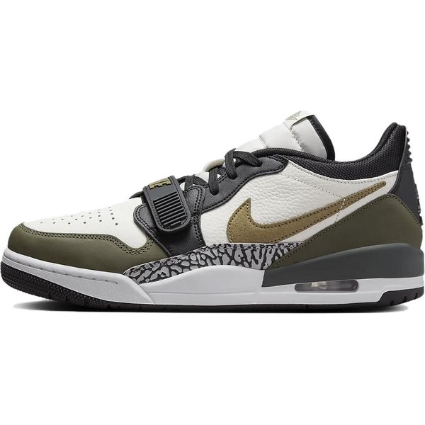 Zapatillas Air Jordan Legacy 312 Low Medium Olive Para Hombre Blanco Vela Negro CD7069-120 44.5 Gray-image