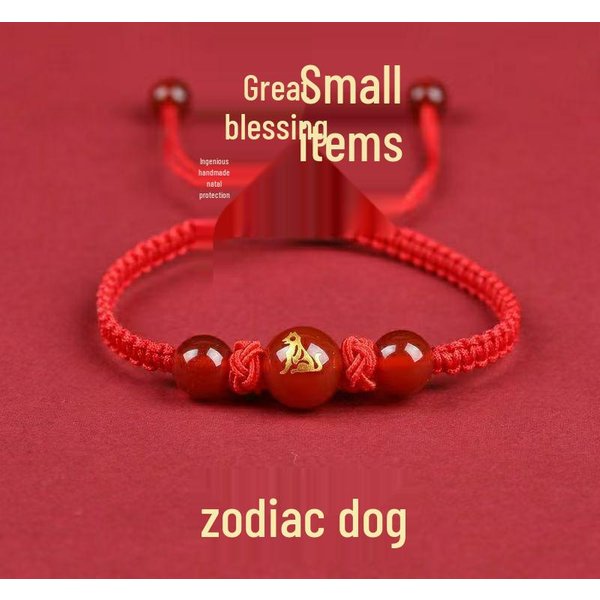 Pulsera Roja Del Zodiaco Para Hombres Y Mujeres Por AñO De Nacimiento: DragóN, Caballo, Gallo, Rata, Conejo 11-image