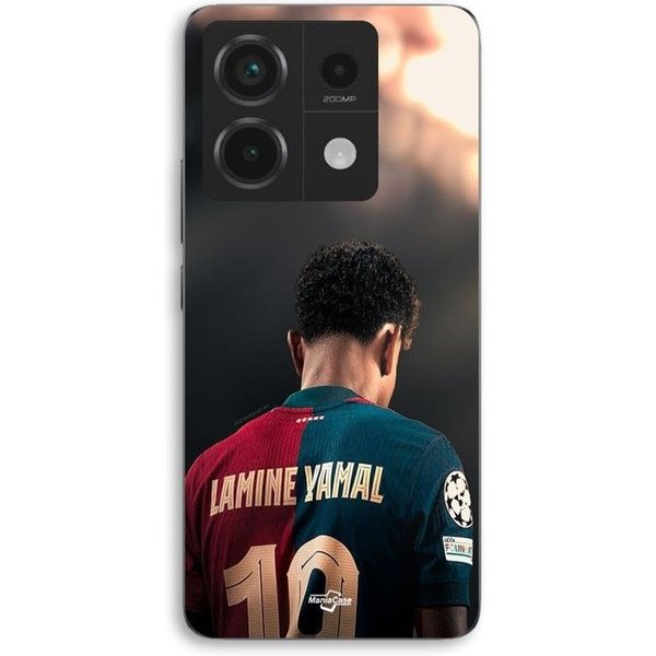 Etui Na Telefon - Maniacase - Xiaomi Redmi Note 13 Pro 5G - Silikonowe - Czarne - Fc Barcelona Czarny-image