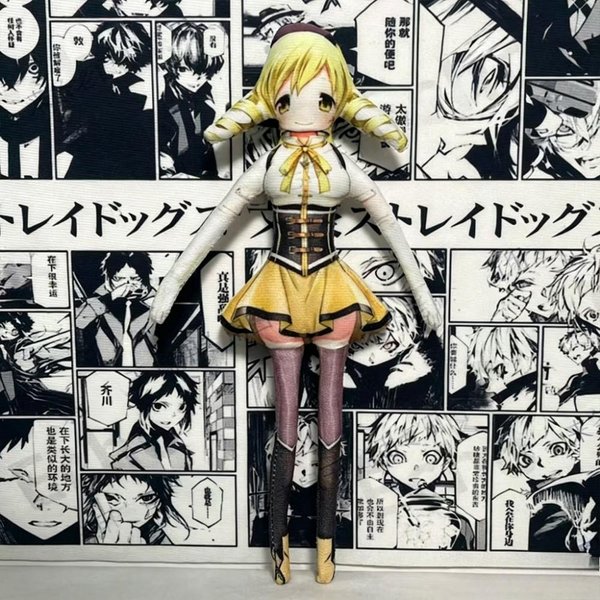 Homura Akemi Madoka Kaname Puella Magi Madoka Magica 28Cm Abstrakcyjna Pozowalna Pluszowa Lalka Zabawny Prezent Dla Przyjaciół 28CM-image