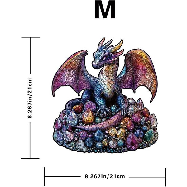 Drewniane Puzzle ZwierzęTa O Nieregularnych KształTach Zabawki Dla DorosłYch Lwy 3D Dinozaury OrłY Kreatywne RęKodziełO Gry Puzzle Prezenty ŚWiąTeczne-image