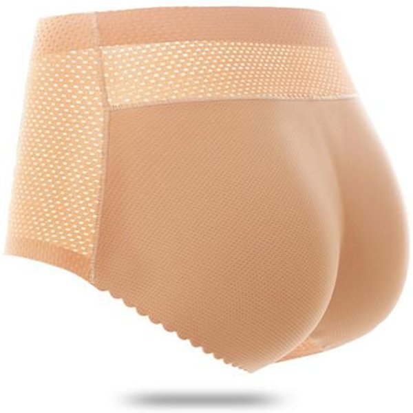 Bragas Sexis Con Relleno De Cintura Media Para Mujer, Bragas Acolchadas Para Realzar Los GlúTeos, Bragas Push Up De Cadera, Ropa Interior Sin Costuras Para GlúTeos M Nude-image