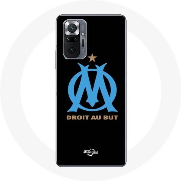 Funda Para Xiaomi Redmi Note 10 Pro - Olympique De Marsella - Silicona Flexible - Negra - Mixta - Adulto Negro-image