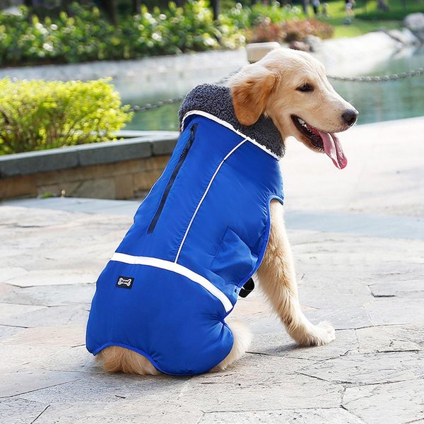 Primavera/OtoñO Nuevo Ropa CáLida Gruesa Para Perro Impermeable Reflectante Abrigo Chaqueta Para Cachorro Monos Para Perro Mascota Para Perros PequeñOs Grandes Ropa S-image
