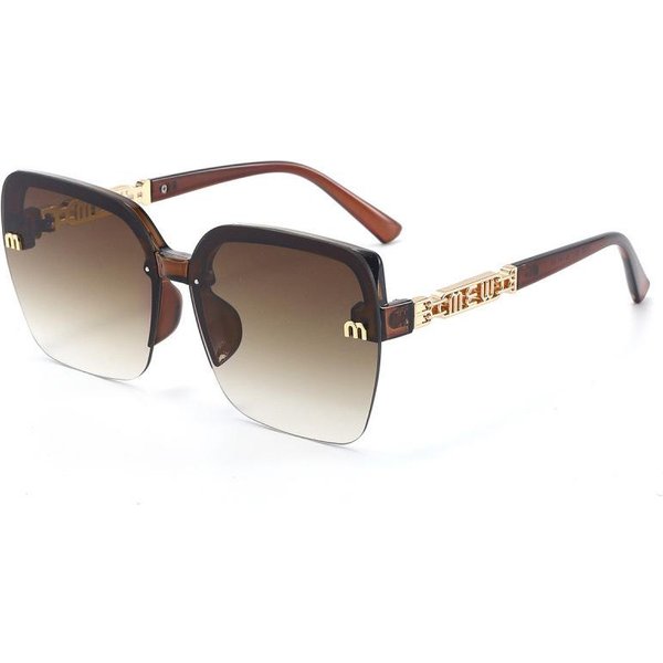 Gafas De Sol De Lujo Sin Montura Para Mujer Elegantes Cuadradas Sin Marco DiseñAdor Damas Gafas De Sol ProteccióN UV400-image