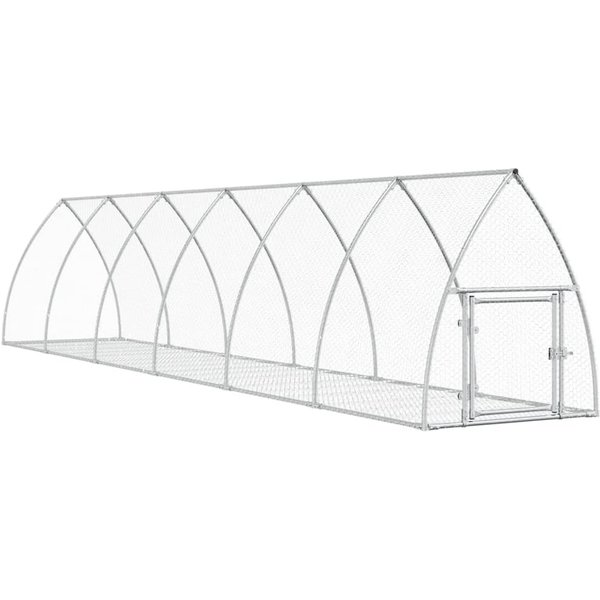 Cunicultura Para Conejos Plateada 105 X 600 X 120 Cm Acero Galvanizado-image