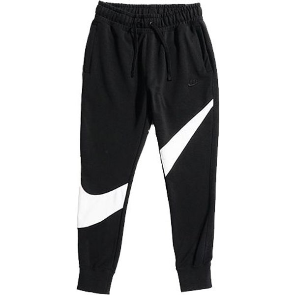 Pantalones De CháNdal Nike Big Swoosh De Punto De Pierna Recta Para Hombre - Parte Inferior - Negro Blanco AR3087-010 XL Black-image