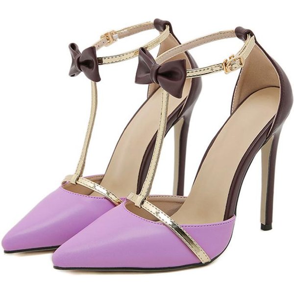 Liyke DiseñO De Moda Lazo Correa De Tobillo Zapatos De SalóN Para Mujer Sexy Punta Afilada Tacones Altos De Stripper Zapatos Sandalias Para Boda Banquete Mujer 38-image