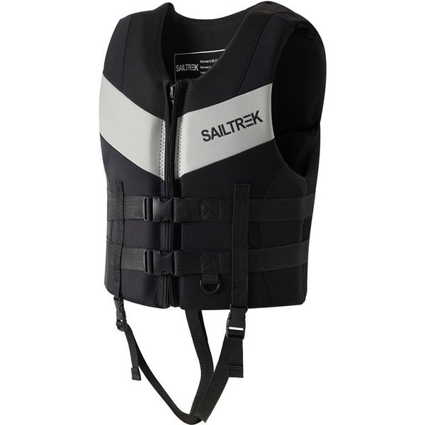 Chaleco Salvavidas De Seguridad Deportes AcuáTicos Pesca Esquí AcuáTico Chaleco Kayak NavegacióN NatacióN Deriva Chaleco De Seguridad Chaleco Salvavidas Para Adultos Neopreno Chaleco Salvavidas De Seguridad XL Negro-image