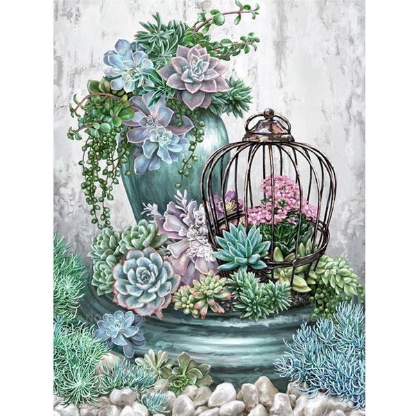 Pintura De Diamantes 5D DIY Flores Bordado De Diamantes Animales Kits De Mosaico Punto De Cruz 20X30-image