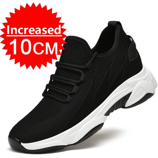Zapatillas Para Hombre Zapatos Elevadores Zapatos Para Aumentar Altura Para Hombres Casual Plantilla 10Cm 8Cm 6Cm Tacones Opcionales Mocasines MáS Alto Hombre Deporte 38-image