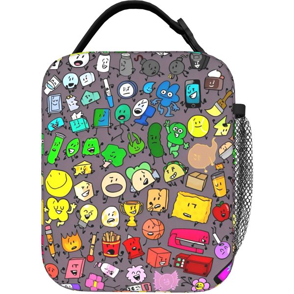 Bfdi Animowane Termiczne Torby Na Lunch Szczelne Bitwa O Wyspę Marzeń Wielokrotnego UżYtku ChłOdząCe Torba Carrier Lunchbox Torby Na Jedzenie One Size-image