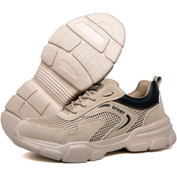 Zapatos De Seguridad Laboral, Antimpacto Y Antipinchazos, Ligeros Y Resistentes Al Desgaste, Zapatos De Trabajo Transpirables Para Verano 43-image