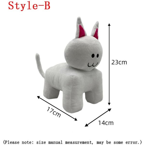 Juego Divertido De Anime De TamañO Grande Oportunidad Olvidada Dos Veces Juguete De Peluche Dos Veces Animal Adorable Gato De Oreja Roja Cola De Gato Peluche MuñEca Rellena Regalo-image