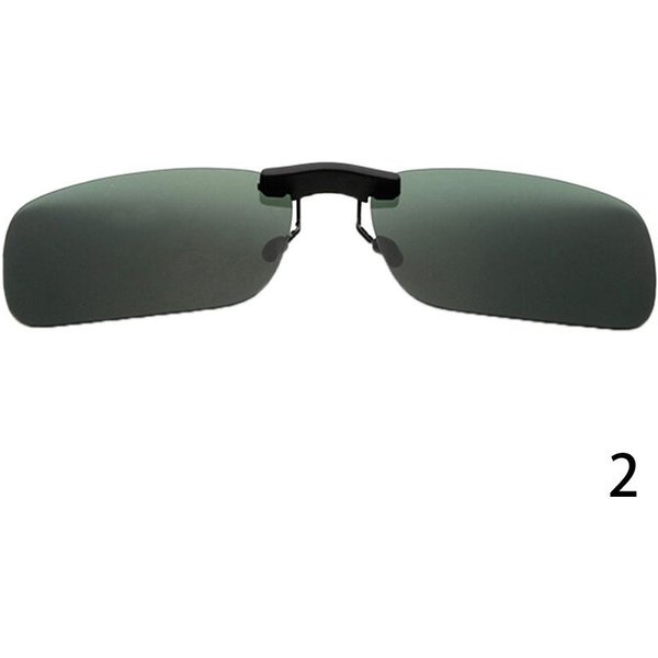 Spolaryzowane Klipsy Na Okulary Do Jazdy Okulary PrzeciwsłOneczne Day Vision Uv400 Lens Night Vision Black-image