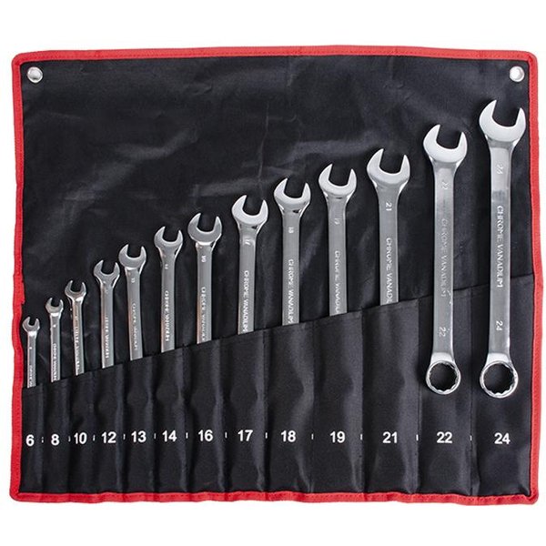 13 Piezas Llave Combinada De Carraca MéTricas Multiusos Llave Juego De Llaves De Carraca, Herramientas Llave Universal Herramienta Herramientas De ReparacióN De AutomóViles Plata-image