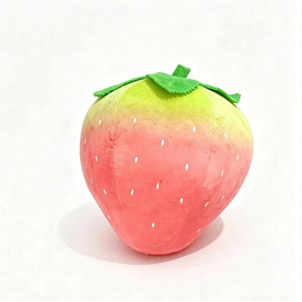 40 Cm Realistyczne ŻYwe Pluszowe Zabawki Truskawkowe Wypchane MięKkie Poduszka Dekoracyjna Owocowa W Kolorze Gradientowym Urocza Dekoracja Domu Zabawne Rekwizyty Do Gier 30X40 Cm-image