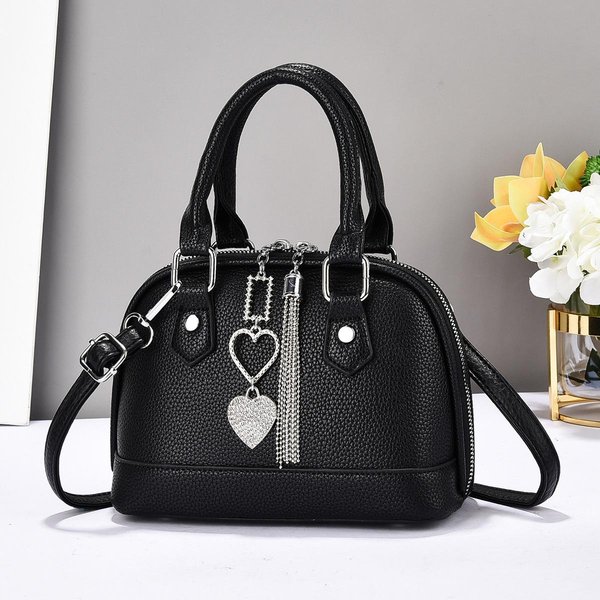 Bolso De Mano Nuevo Con Parches De Cuadros MacarróN AtmóSfera Sencilla Bolso De Hombro Moda Gran Capacidad Bolso Cruzado Mujer .-image