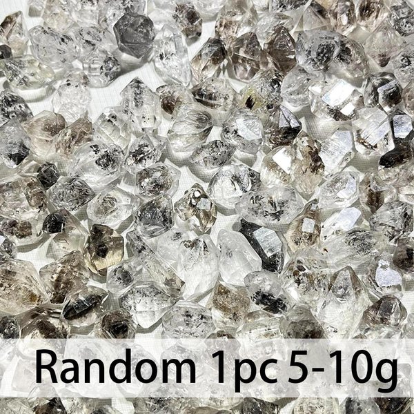 Diamante Herkimer Natural Cristal Blanco Mineral EnergíA Piedra Cruda Cristal Reiki SanacióN Piedras Preciosas Poder DecoracióN Del Hogar 1-10G 1Pc-image